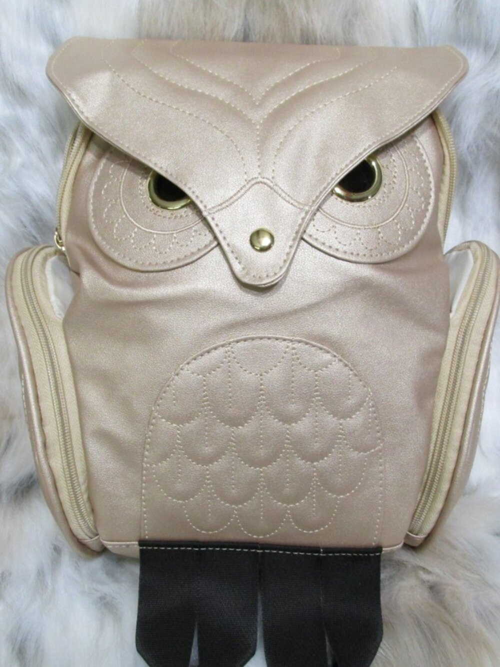 P3147-Celestina Golden Owl Backpack